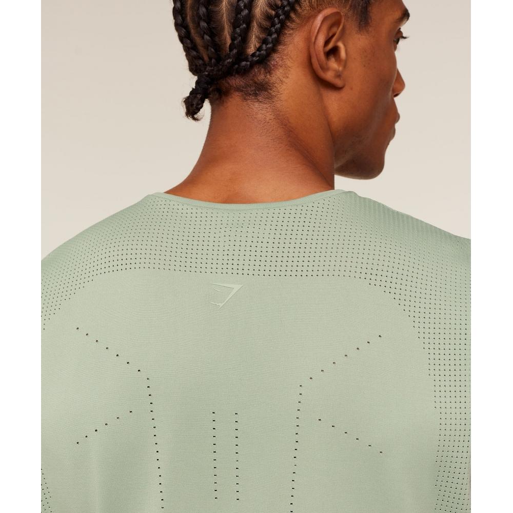 Gymshark Distance Seamless Tank Haze Green A4b5i Eddy