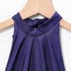 Women's New Summer Models, European and American Temperament, Sexy Slim-fitting Neck Silk and Satin Texture Dress