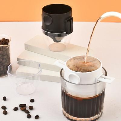 Portable Foldable Coffee Filter Stainless Steel with Cup Holder Coffee Filter Cups Reusable Easy To Clean Filter Mesh