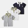 2024 Summer Embroidered Polo Shirt for Boys - Loose Fit, Short Sleeve