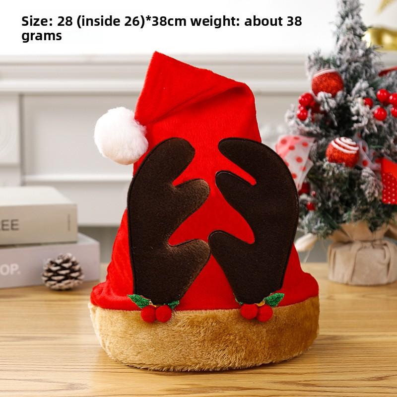 Christmas Decorations Christmas Hat Santa Claus Lamp Non-woven Hat Christmas Gift
