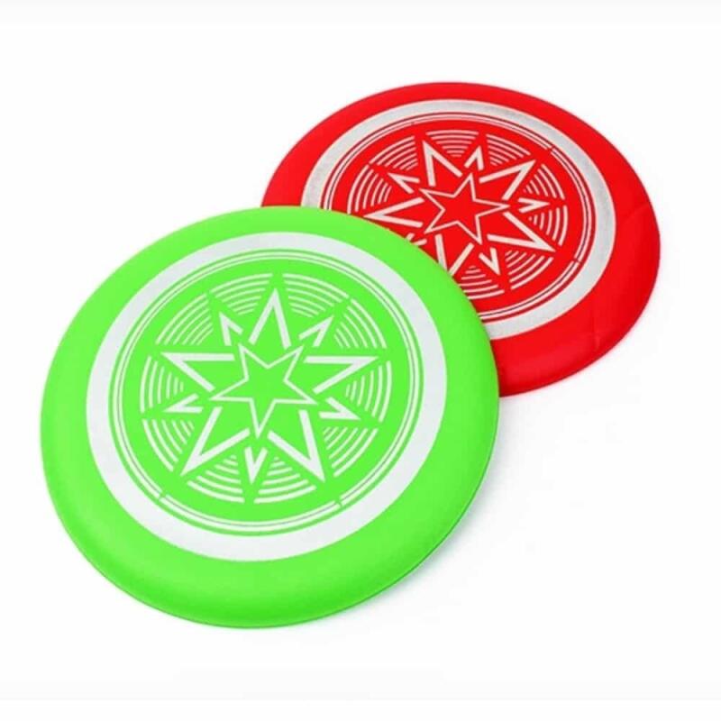 Soft glow-in-the-dark disc for outdoor dog play green