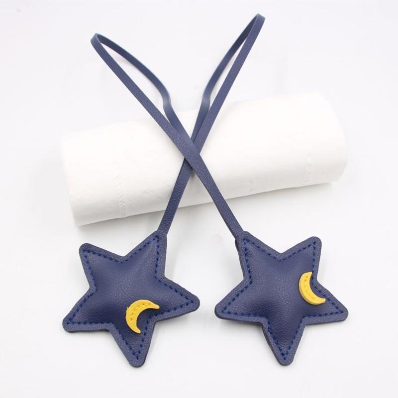 Innovative Star Shaped Keychain Lightweight PU Bag Pendant Stylish Bag Charm for Modern Lifestyle Home and Car Decors