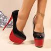 Fashion 2025 New  Platform Sandals Super High Heels Sexy Leather Shoes Woman  Brand Summer Wedding Shoes Plus Size 45 Party Dress Pumps
