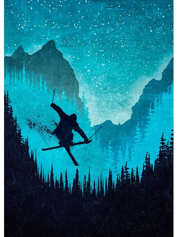 Vintage Ski Snowboard Posters Canvas Painting Minimalist Sport Skiing Nordic Wall Picture For Living Room Home Decoration