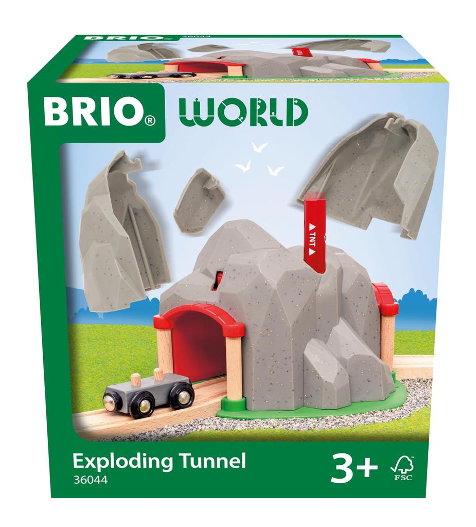 BRIO Dynamite Tunnel 36044 (Vehicle Set, Scenery Parts, Tunnel) Ages 3+