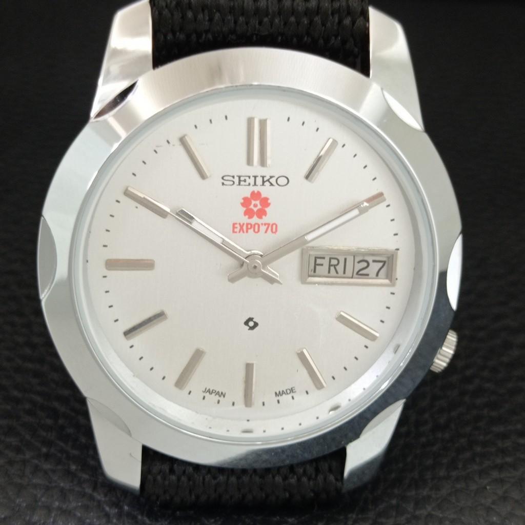 VINTAGE SEIKO EXPO 70 AUTOMATIC 7009A REFURBISHED JAPAN MENS WATCH a445808-1