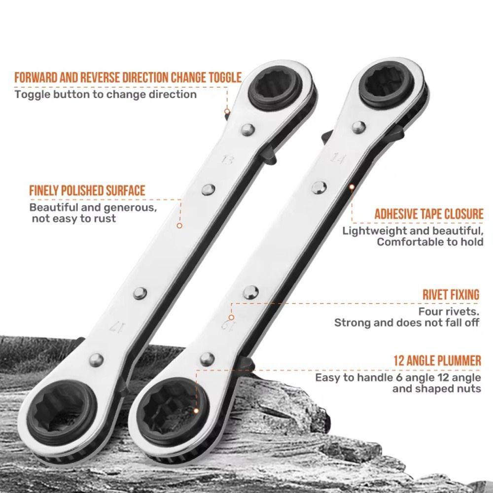1Pcs Square Drive Ratchet Wrench Adjustable Socket Spanner  for Auto Repair