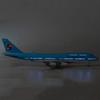 Korean Air 747 Model Airplane Large Diecast Airplane Model Kits with Stand Display Collectible for Aviation Enthusiast Gift