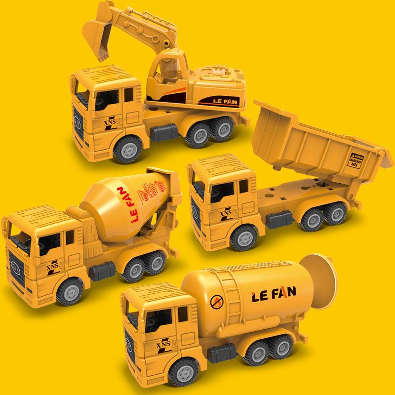 Kids Plastic Dump Truck And Excavator Inertial Toys For Interactive Play