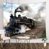 Tapestry Train On Railway Track Panels