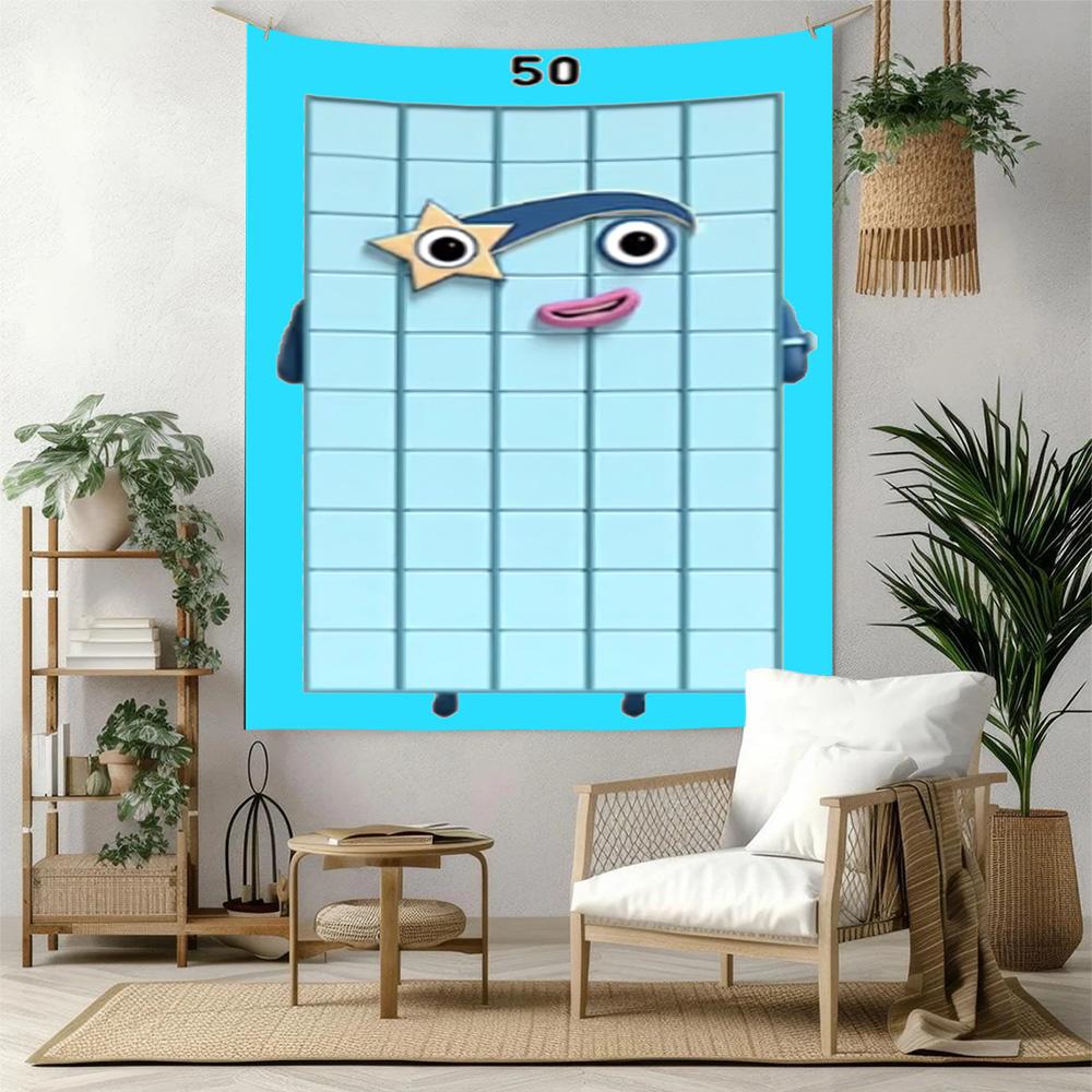 Numberblocks Wall Decor Tapestry Art For Pet Memorial Birthdaywedding Party Backdrop Family Gift