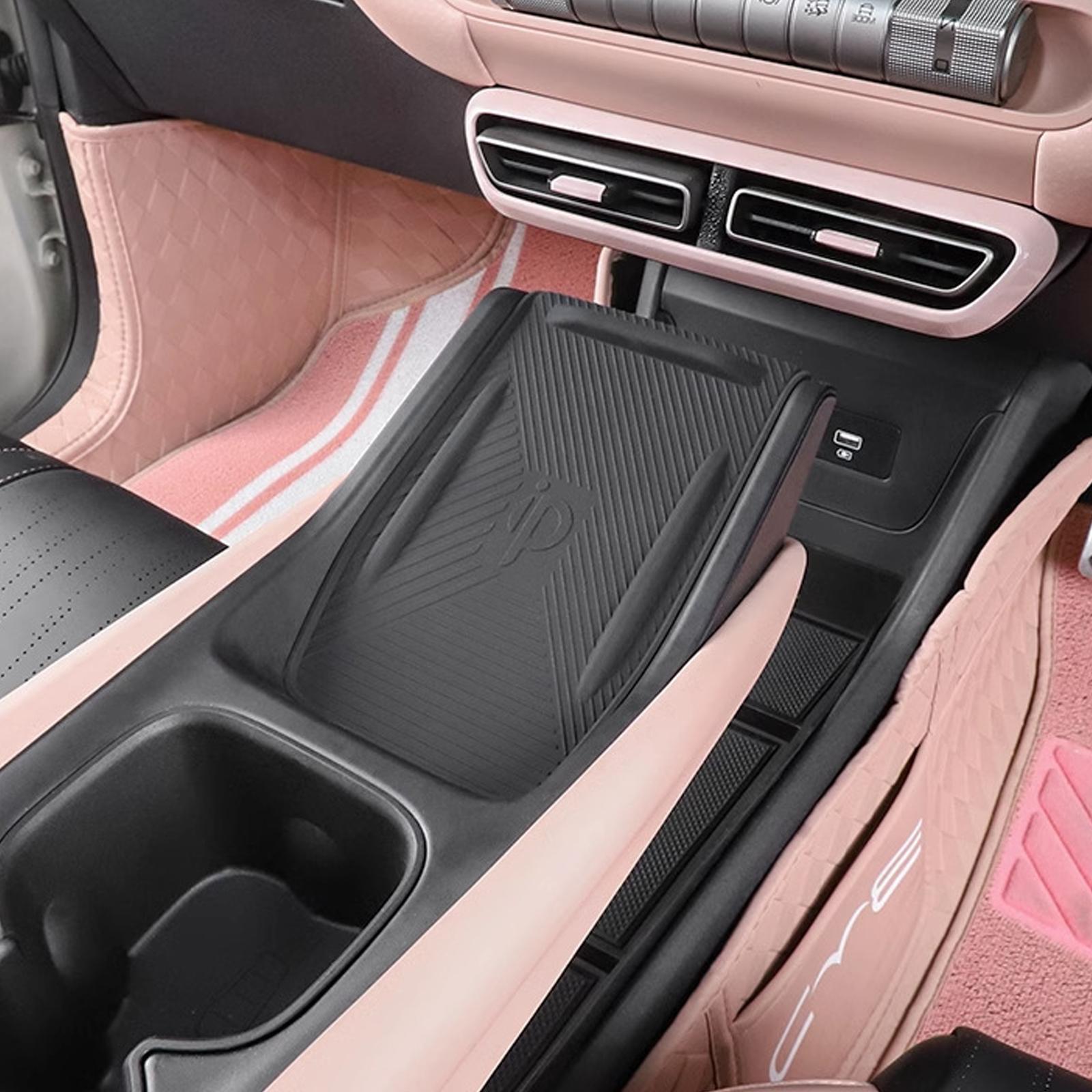 

Беспроводная зарядка противоскользящая накладка для BYD Seagull моющаяся силиконовая защитная накладка на центральную консоль аксессуары для салона автомобиля чёрный