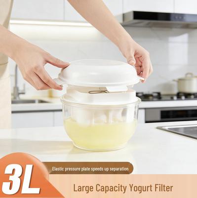 Handcrafted Cold Brew Yogurt Bowl with Greek Yogurt Filter & Whey Separator