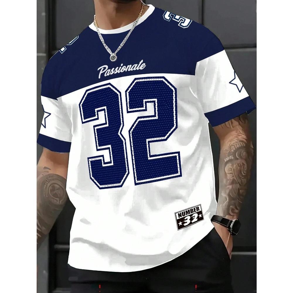 2026 Summer New Men's T-shirt with 3D Digital Printing for Street Casual Fashion Comfortable Soft