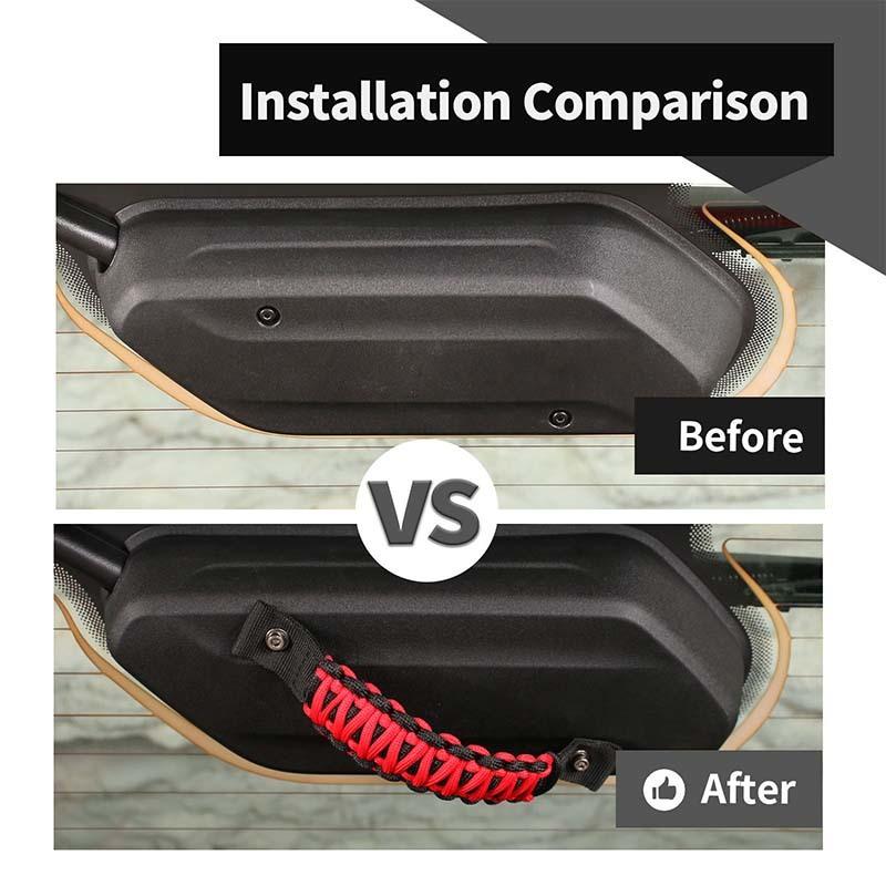 Poignée de hayon Ca Pour Jeep Wrangler JL 2018 et suivantes Accessoires d'intérieur