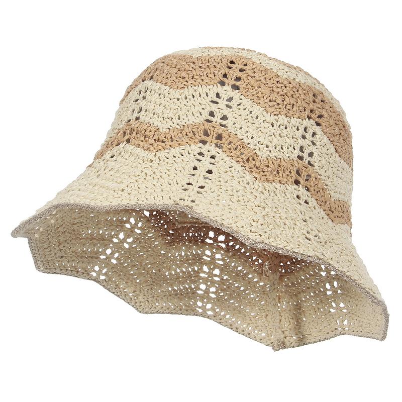 

GEMVIE Foldable Hollow Summer Fisherman Hat for Women Men Outdoor Sun Protection Travel Beach Bucket Hats 56-58cm хаки