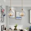 European Clear Glass Chandeliers Restaurant Bar Kitchen Bedroom Hanging Light Fixtures G9 Bulb Loft Deco Dropshipping