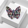 Elegant Colourful Diamonds Colourful Butterfly Brooch Corsage Corsage Vintage Insect Series Clothing Accessories Brooch Jewelry
