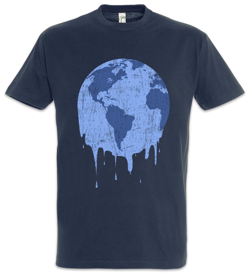 Melting Earth T-Shirt Save The World Green Energy Global Warming Climate Change L