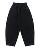 613SEOUL Curved Elastic Waist Training Pants (Black)