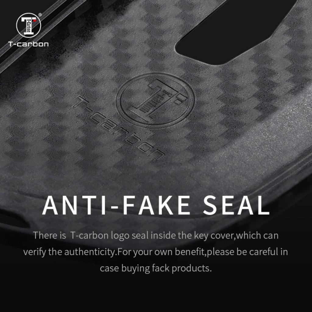 T-Carbon Carbon Fiber Car Key Cover For Cadillac Escalade Cts Xts Ats Sts Xt4 Xt5 Ct6 Srx Key Case Accessories