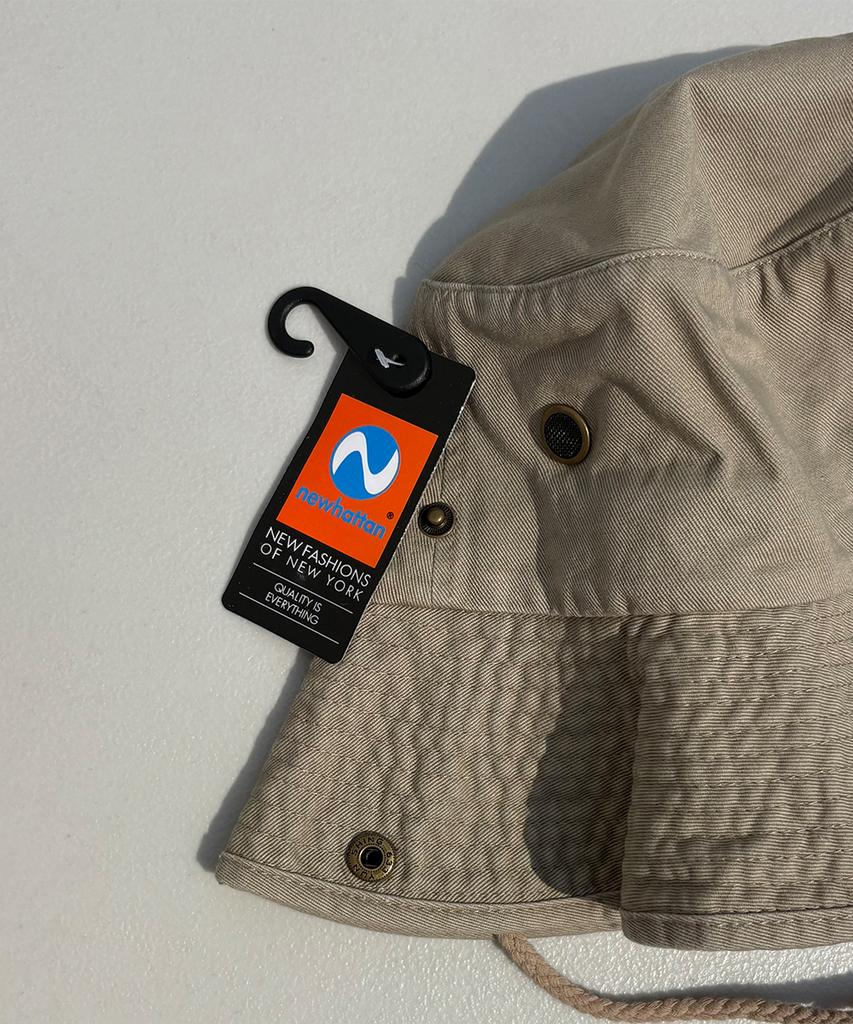 Nyuhaeteun Washed Safari Hat (Khaki)