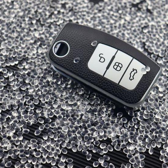 Vehicle Accessories Remote Key Case Shell for Ford Focus 2 C-Max Silver Texture