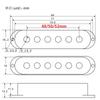 FLEOR 3pcs Plastic ST Guitar Pickup Covers Single Coil Covers for Electric Guitar