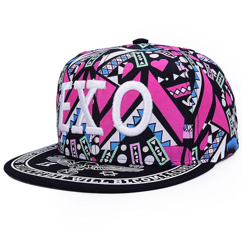 ZHENYUEQI Casual Flat Brim Hip Hop Cap Adjustable