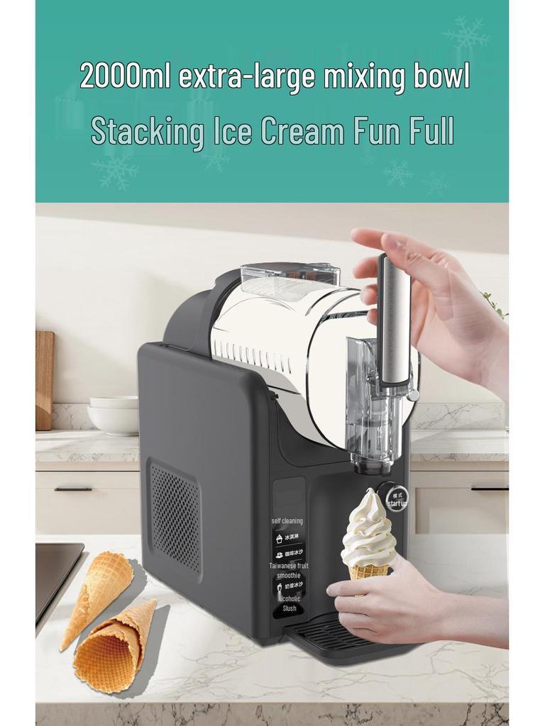 Compacte Automatische IJs- en Milkshake Maker, Multifunctionele Drank- en Smoothie Machine