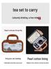 Phoenix Song Portable Purple Clay Teapot Travel Set - Ceramic Quick Cup Household Tea Set