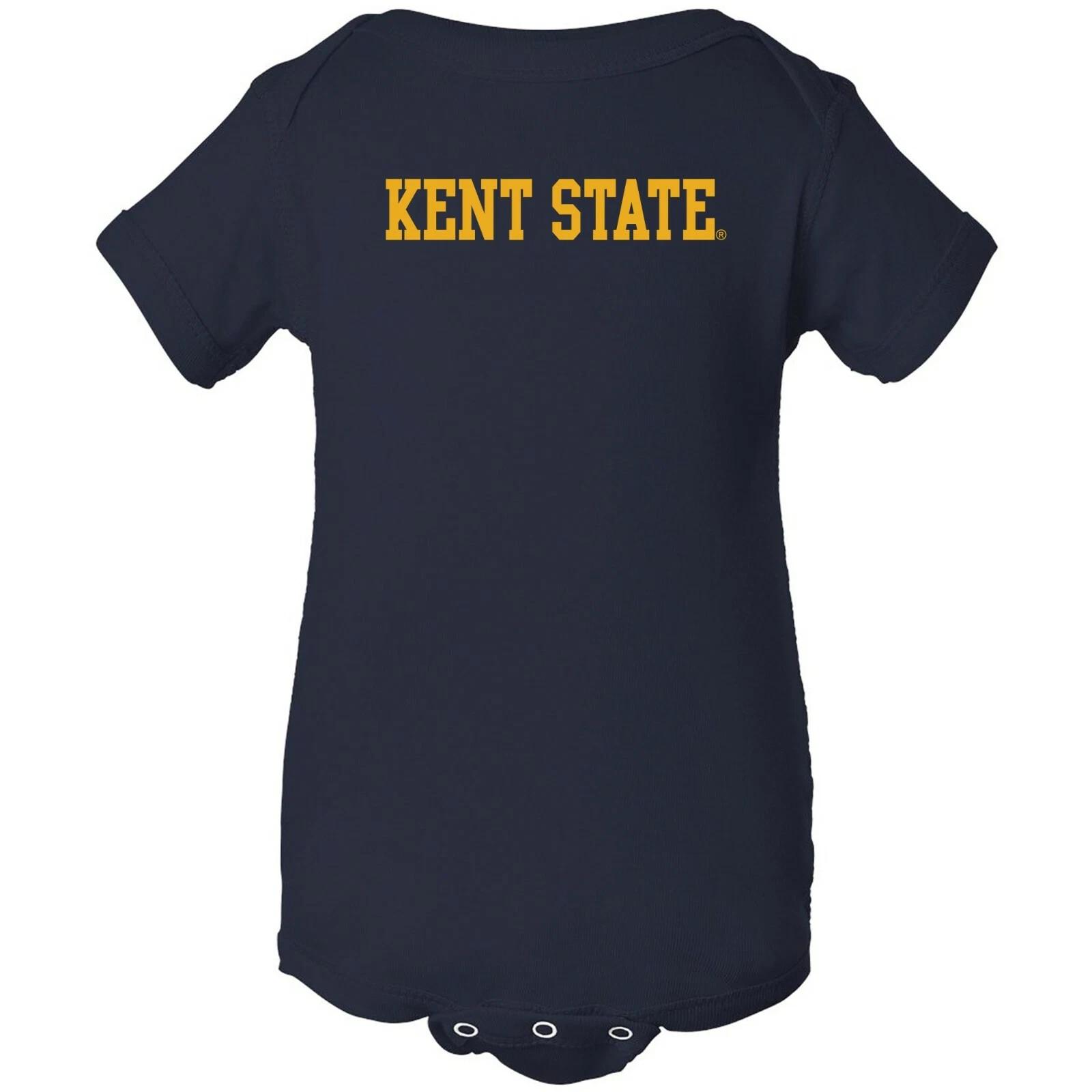 Kent State Golden Flashes Basic Block Unisex Creeper - Navy S