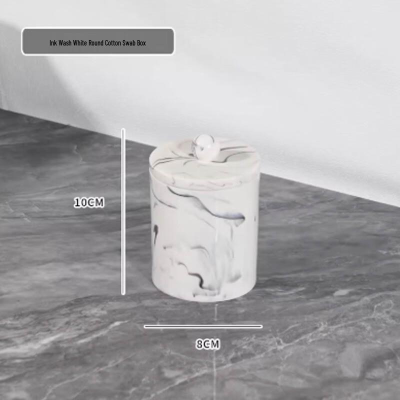 

MOSUO Bathroom Foaming Soap Dispenser & Cotton Swab Holder Set