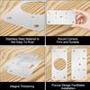 Hinge Repair Plate Cabinet Furniture Drawer Table Scharnier Stainless Steel Household Hardware Hinge Fixing Plate
