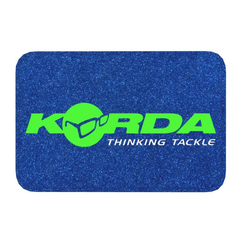 Tapis de porte personnalisé avec logo Korda Fishing, Antidérapant, Poisson Carpe Pêcheur Cadeau Salle de bain Cuisine Salon Tapis Moquette 40*60cm 40cmx60cm