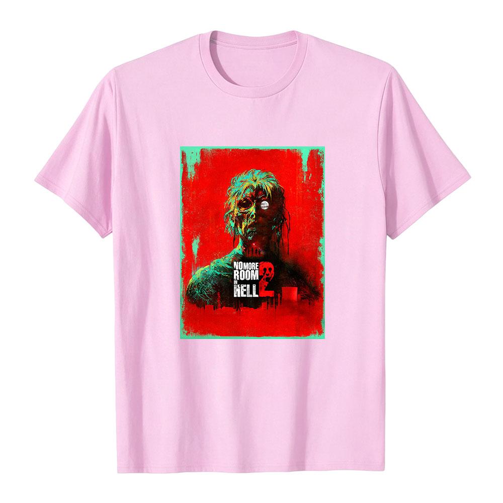 No More Room In Hell 2 T-shirt Unisex Horror Zombie Graphic TShirt Men Women Crew Neck Short Sleeve Tee Retro Poster Print Merch