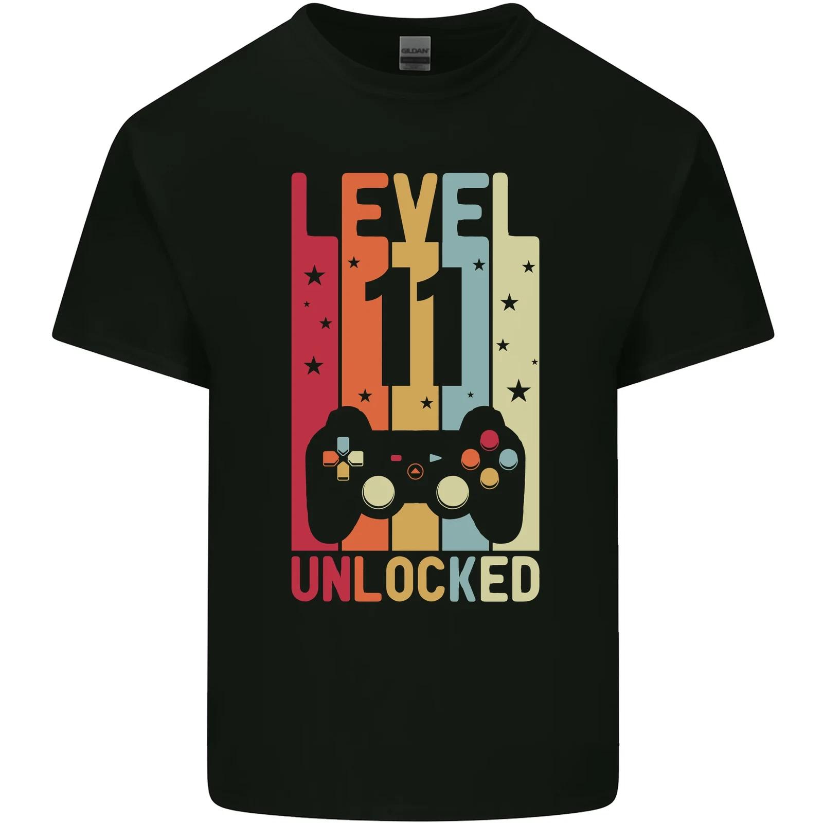 11th Birthday 11 Year Old Level Up Gamming Kids T-Shirt Childrens S