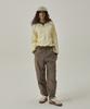 MAGOODGAN Akarit 3412 Brushed Standard Fit Cream Contrast Crew Neck Sweatshirt