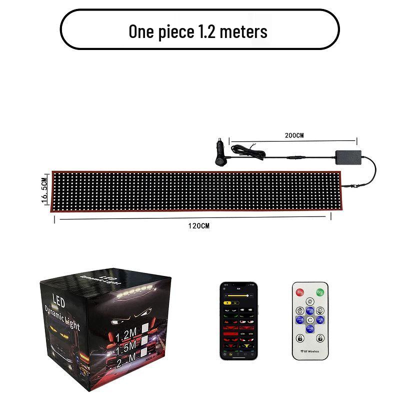 

Динамічна гнучка світлодіодна стрічка для вікна автомобіля з керуванням через додаток