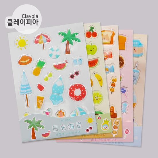 

Art Box/Claypia Dakku Sticker Decoration Jelly Epoxy Sticker 5 типів 4. Sea soda