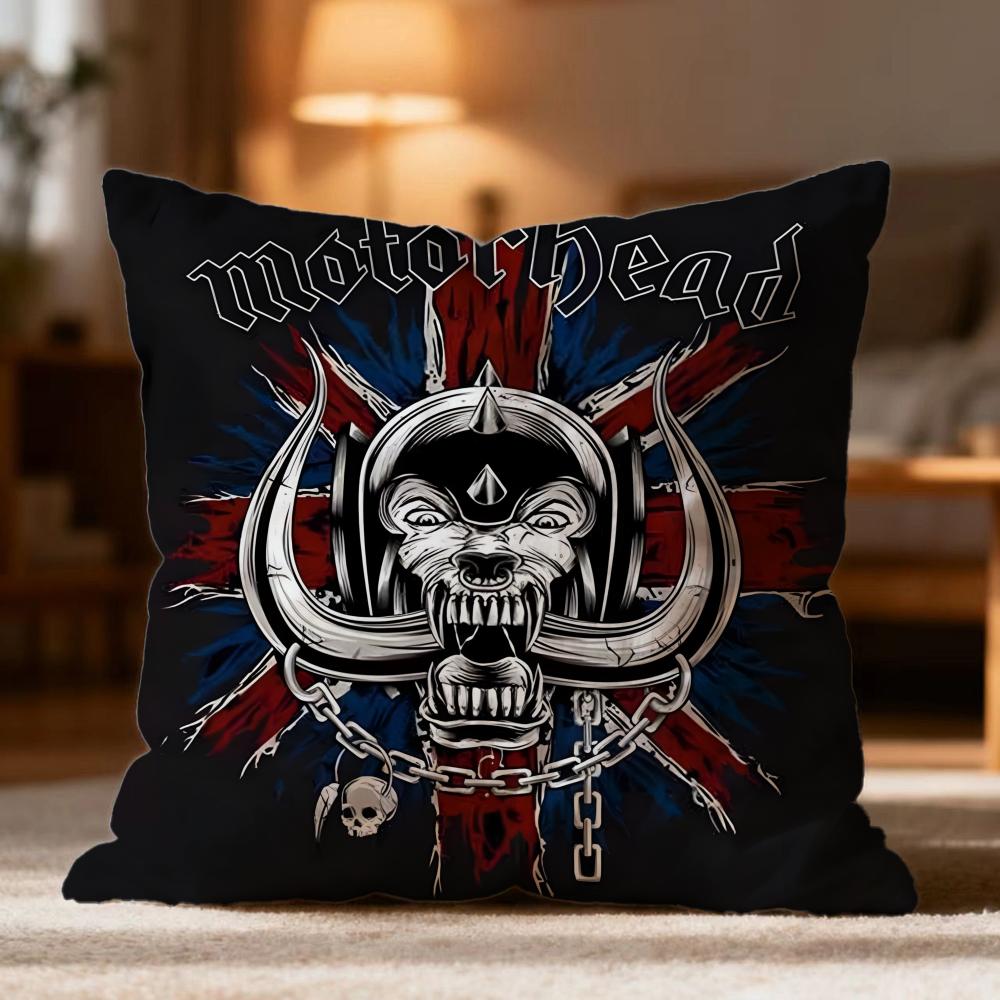 Горячая наволочка M-Mmotorheadses Мягкая стирающаяся наволочка для подушки Многоцелевая для дивана кровати путешествия офиса 30cmx30cm