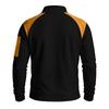 Men Waffle Knit Sweatshirt Quarter Zip Stand Collar Pullover Color Block Long Sleeve Tops Casual Streetwear Hoodie
