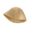 Fisherman Hat Women's Autumn and Winter Large Head Circumference Knitted Wool Basin Hat Without Makeup Showing Face Small Bucket Hat