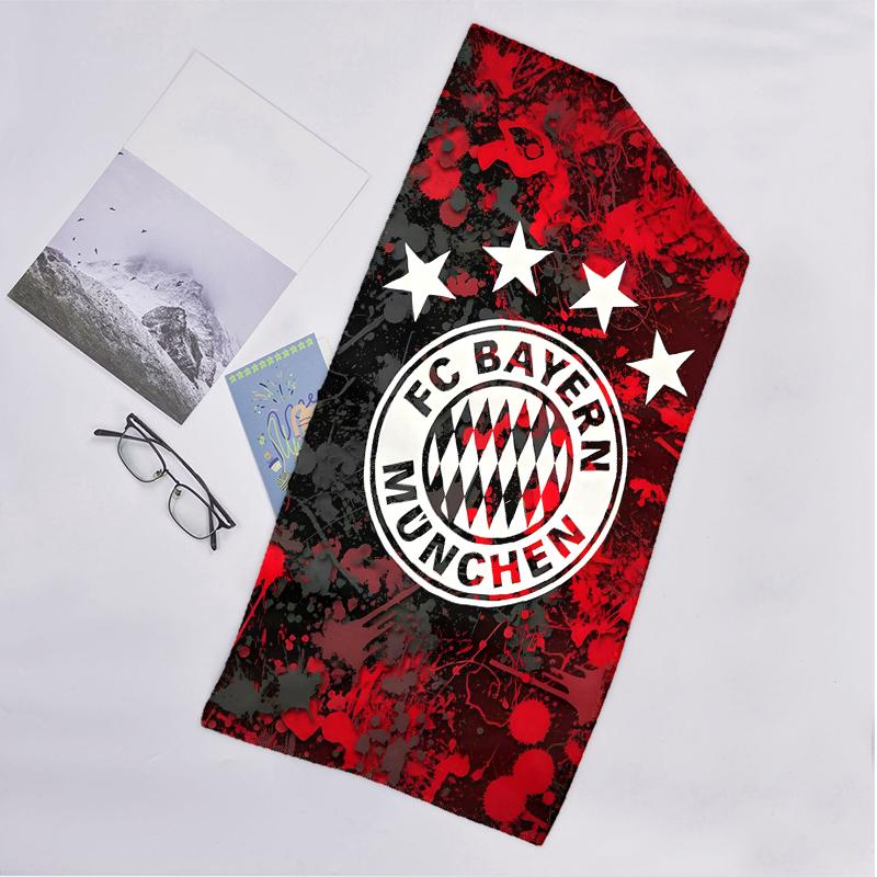 Bayern Football Fashion Beach Towel: Ideal for Summer Adventures Soft, absorbent and quick drying suitable for swimming and bathing