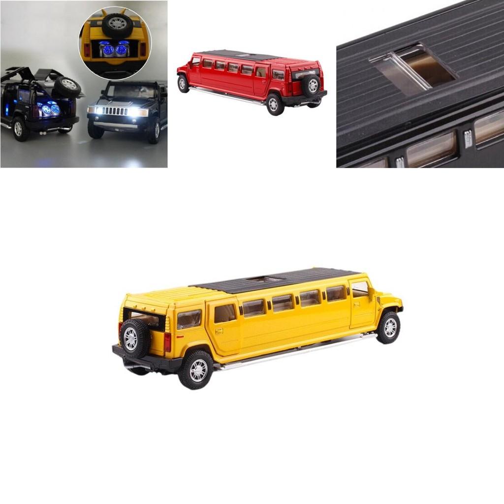 Exquisite 132 Scale H6 Alloy Model Car With Flashing Lights And Opening Doors