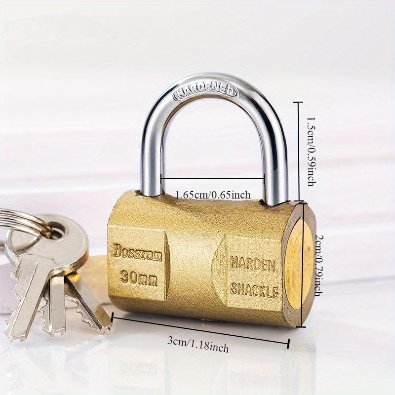 Padlock  Small Locks for Luggage Case Locker Home Improvement Hardware 30mm 40mm Include 3Keys