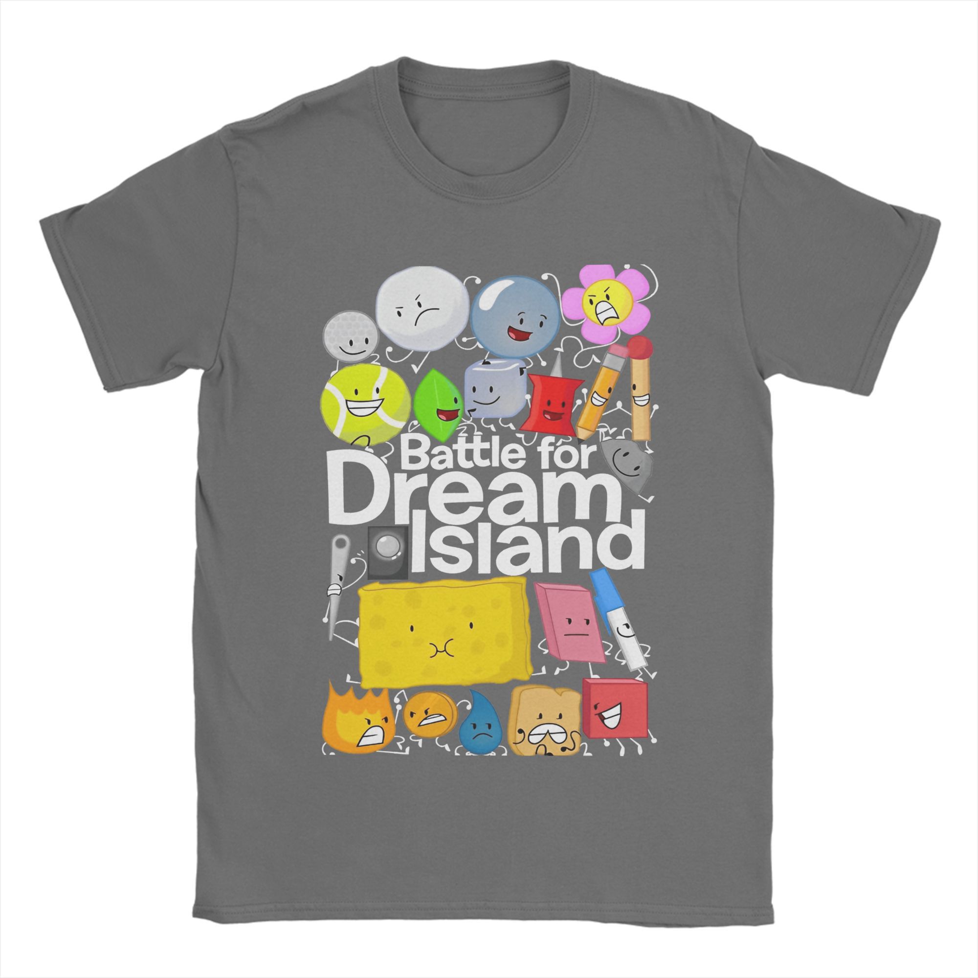 

BFDI Battle for Dream Island TShirt Summer Cotton T Shirts for Men Harajuku Tee Shirt Short Sleeve S