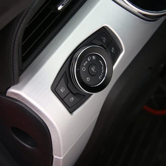 Black Headlight Switch Button Knob Cover for Ford F-150& Mustang Aluminum Alloy