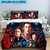 Stranger Eleven Upside Down 3PCS Bedding set,Ideal for1pc Duvet Cover And 2pcs Pillowcases Perfect for Christmas gift,Ideal for Bedroom, Dormitory